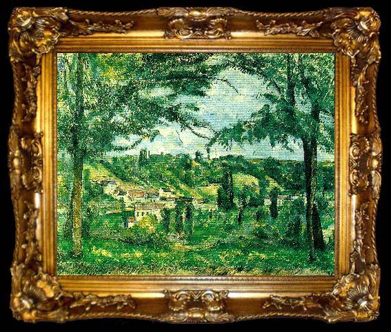 framed  Paul Cezanne landskap, ta009-2